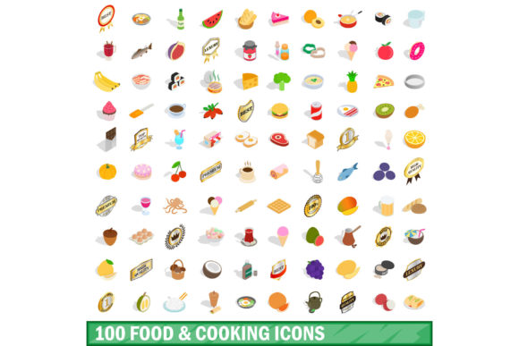 100 Food and Cooking Icons Set: A Strategic Asset for Communication, Branding, and Content Creation