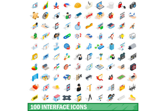 100 Interface Icons Set: Creative Possibilities
