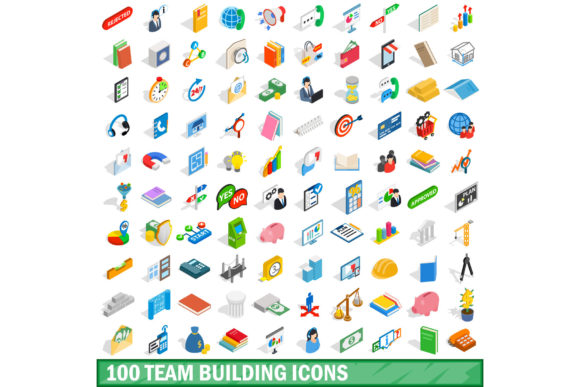 100 Team Building Icons Set: A Strategic Resource for Visual Communication and Team Alignment