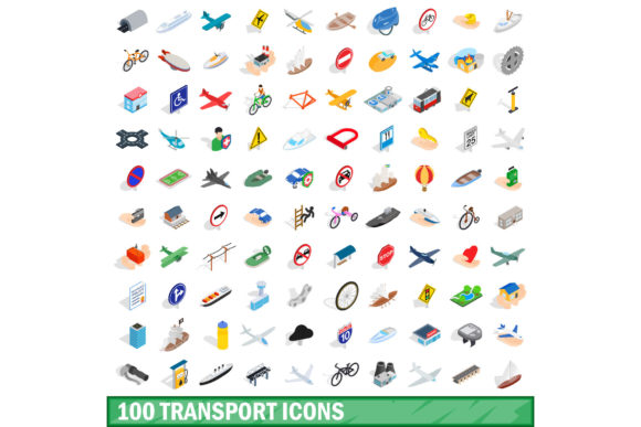 100 Transport Icons Set: Creative Applications