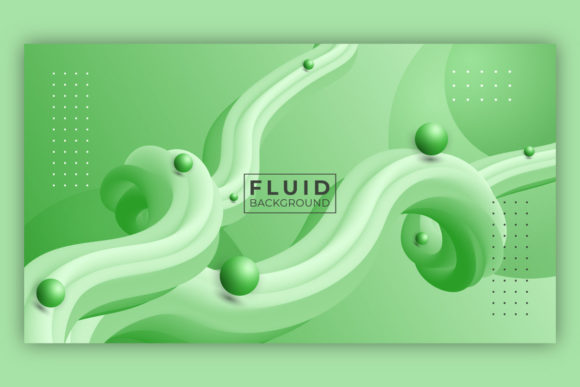 3D Fluid Abstract Wavy Background