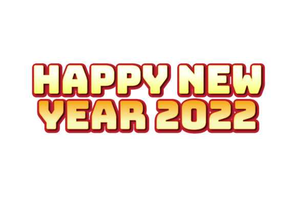 3D Happy New Year 2022 Design Graphic: A Modern Twist on Festive Cheer
