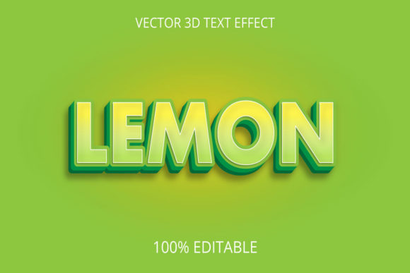 3D Lemon Text Effect Best Design: A Fresh Approach to Visual Typography