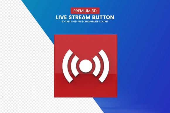 3D Live Streaming Button Ideas