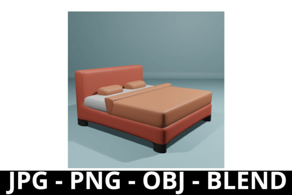 3D Rendering Bed: Perfect for Design