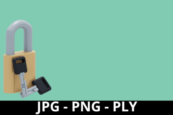 3d Rendering Keylocks Perfect for Design