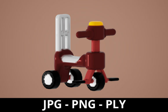 3D Rendering Tricycle: Perfect for Design and Presentation
