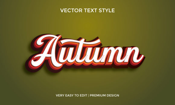Autumn 3D Text Effect Style