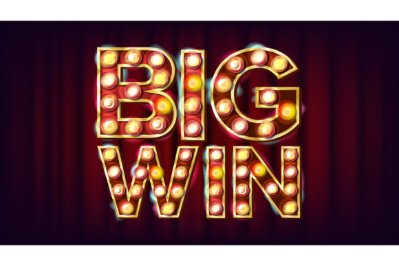 Big Win Banner Vector: Casino 3D Glowing Design Guide