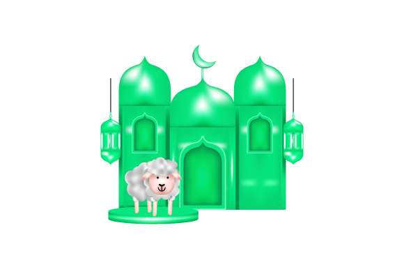 Eid Al Adha 3D Design Vectors for Everyone
