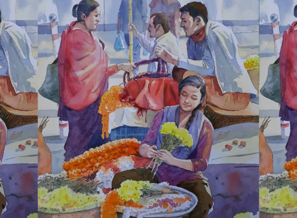 Embracing the Charm of Watercolor Hand Drawn Vendor Life