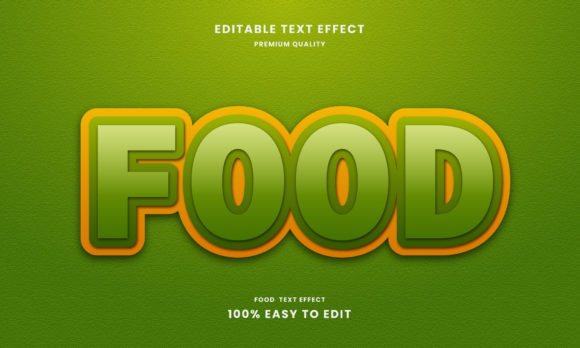 Food 3D Text Effect: Making Your Typography Pop