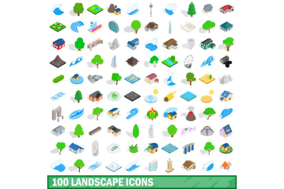 How a 100 Landscape Icons Set Can Simplify Your Design Work and Communicate Ideas Clearly