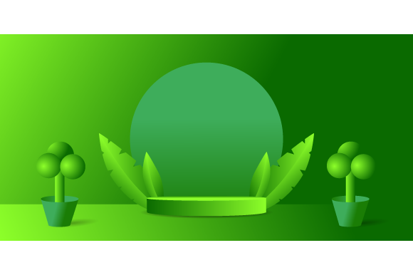 How a 3D Cylinder Podium Nature Green Design Elevates Modern Displays