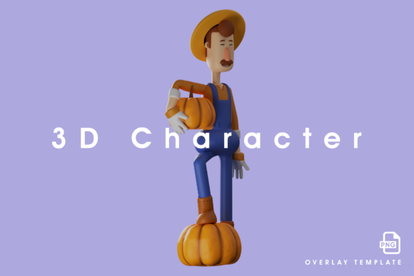 How a Cute 3D Farmer Cartoon With Two Pumpkins Can Work for You