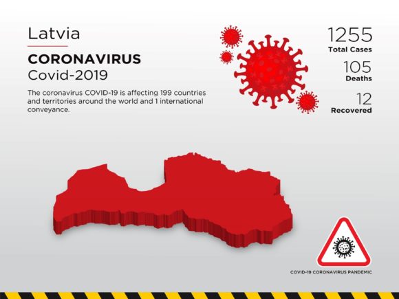 Latvia Affected Country 3D Map: A Strategic Tool for Geospatial Risk Analysis