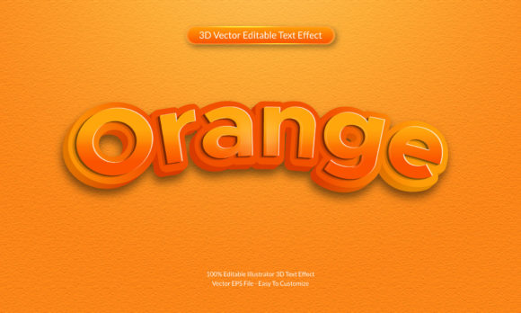 Mastering the 3D Orange Editable Text Effect: Design, Depth, and Practical Applications