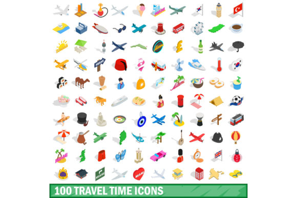 Navigating Visual Communication: The Strategic Value of the 100 Travel Time Icons Set