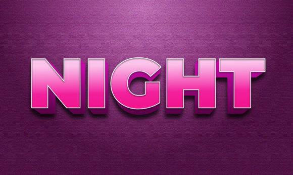 Night 3D Text Effect: Design Inspiration & Practical Uses