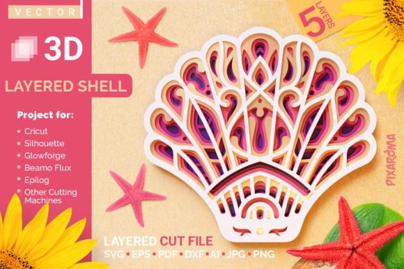 Shell 3D Layered SVG Cut File Design Explained for Creators and Professionals