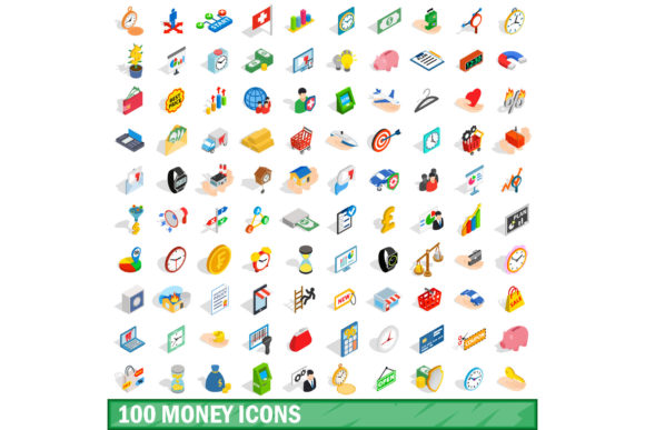 The Versatility of a 100 Money Icons Set, Isometric 3D Style in Modern Design