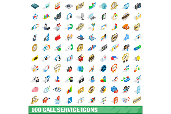 The Visual Language of Modern Service: Why the 100 Call Service Icons Set in Isometric 3D Matters