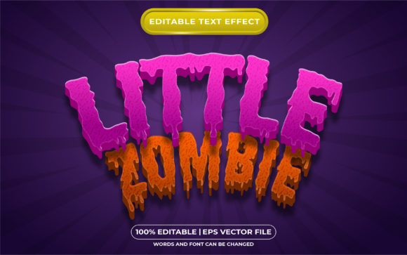 Unlocking Creative Possibilities with Little Zombie 3D Editable Text Effect