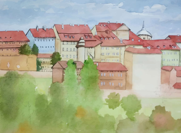 Watercolor Nature and Beautiful Landscpa
